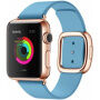 Elegancki pasek z klamrą do Apple Watch Ultra 49mm / 46mm / 45mm / 44mm / 42mm - niebieski