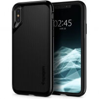 Spigen Neo Hybrid etui do iPhone XS / X - ciemnoczarne