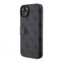 Etui z klapką Guess 4G Metal Logo na iPhone 15 Plus - szare
