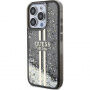 Etui Guess Liquid Glitter Gold Stripe na iPhone 13 Pro Max - szary