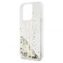 Etui Guess Liquid Glitter Gold Stripe na iPhone 15 Pro Max - przezroczysty