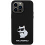 Etui silikonowe Karl Lagerfeld Choupette NFT na iPhone 15 Pro Max - czarny