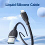 Silikonowy kabel do transmisji danych i szybkiego ładowania JOYROOM SA29-AL3 USB-A / Lightning do iPhone / iPad / iPod / AirPods - 1,2 m - czarny