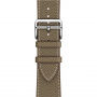 Skórzany pasek na Apple Watch 42mm / 41mm / 40mm / 38mm - szaro-brązowy