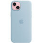 Etui silikonowe oryginalne Apple z MagSafe na iPhone 15 Plus - jasnoniebieski