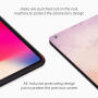 Etui z akwarelowym wzorem na iPad 2 / 3 / 4 - ciemnoturkusowe