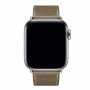 Skórzany pasek na Apple Watch 42mm / 41mm / 40mm / 38mm - szaro-brązowy