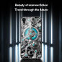 NILLKIN Spacetime etui ze szklaną częścią tylną do iPhone XR