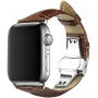 QIALINO skórzany pasek w stylu business do Apple Watch Ultra 49mm / 46mm / 45mm / 44mm / 42mm - brązowe