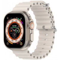 Silikonowy pasek oceaniczny dla Apple Watch Ultra 49mm / 46mm / 45mm / 44mm / 42mm - beżowe