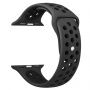 Silikonowy pasek do Apple Watch 42mm / 41mm / 40mm / 38mm - czarno-szary