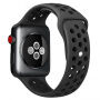 Silikonowy pasek do Apple Watch 42mm / 41mm / 40mm / 38mm - czarno-szary