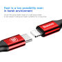 BASEUS kabel lightning / USB-C do iPhone - 2 m - czerwony