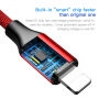 BASEUS kabel lightning / USB-C do iPhone - 2 m - czerwony
