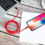 BASEUS kabel lightning / USB-C do iPhone - 2 m - czerwony