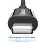 BASEUS kabel lightning / USB-C do iPhone - 2 m - czarny
