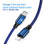 BASEUS kabel lightning / USB-C do iPhone - 2 m - niebieski