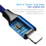 BASEUS kabel lightning / USB-C do iPhone - 2 m - niebieski