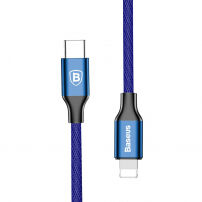 BASEUS kabel lightning / USB-C do iPhone - 2 m - niebieski