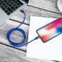 BASEUS kabel lightning / USB-C do iPhone - 2 m - niebieski