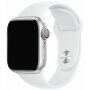 Silikonowy pasek z krótszą i dłuższą klamrą dla Apple Watch 42mm / 41mm / 40mm / 38mm - biały