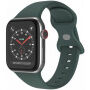 Silikonowy pasek z klamrą motylkową dla Apple Watch Ultra 49mm / 46mm / 45mm / 44mm / 42mm - ciemnozielony