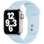 Silikonowy pasek z kwiatowym wzorem dla Apple Watch Ultra 49mm / 46mm / 45mm / 44mm / 42mm - pastelowy niebieski
