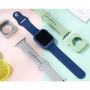 Silikonowy pasek z silikonowym etui do Apple Watch 41mm / 40mm - jasnoróżowy