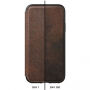 Nomad Folio Leather case pokrowiec do Apple iPhone XR - brązowy