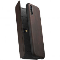 Nomad Folio Leather Tri-Fold pokrowiec do Apple iPhone XR - brązowy