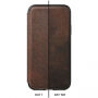 Nomad Folio Leather Tri-Fold pokrowiec do Apple iPhone XR - brązowy