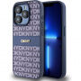 Etui DKNY Repeat Pattern Tonal Stripe do iPhone’a 15 Pro - ciemnoniebieski
