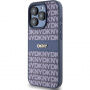 Etui DKNY Repeat Pattern Tonal Stripe do iPhone’a 15 Pro - ciemnoniebieski