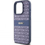 Etui DKNY Repeat Pattern Tonal Stripe do iPhone’a 15 Pro - ciemnoniebieski