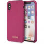 Guess Silicone Cover Gold Logo etui do iPhone X / XS - różowe