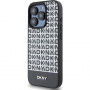 Etui DKNY Repeat Pattern Bottom Stripe z MagSafe do iPhone’a 13 Pro Max - czarny