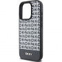 Etui DKNY Repeat Pattern Bottom Stripe z MagSafe do iPhone’a 13 Pro Max - czarny