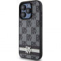 Etui DKNY Checkered Pattern and Stripe do iPhone’a 15 Pro Max - szary