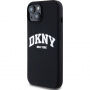 Etui silikonowe DKNY Arch Logo z MagSafe do iPhone’a 14 - czarny