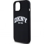 Etui silikonowe DKNY Arch Logo z MagSafe do iPhone’a 14 - czarny