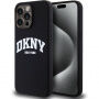 Etui silikonowe DKNY Arch Logo z MagSafe do iPhone’a 14 Pro Max - czarny