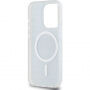 Etui DKNY Repeat Pattern Tonal Stripe z MagSafe do iPhone’a 15 Pro - czarny