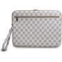 Torba DKNY Checkered Pattern and Stripe do iPada do 13"/MacBooka do 14" - beżowa