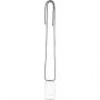 Przezroczyste Etui FIXED Pure Neck ze smyczą do iPhone’a 14 Pro - czarny