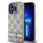 Etui DKNY Checkered Pattern and Stripe do iPhone’a 15 Pro Max - beżowy