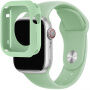 Silikonowy pasek z silikonowym etui do Apple Watch 41mm / 40mm - zielony