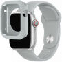 Silikonowy pasek z silikonowym etui do Apple Watch 41mm / 40mm - szary