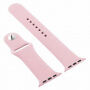 Silikonowy pasek z silikonowym etui do Apple Watch 41mm / 40mm - jasnoróżowy
