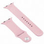 Silikonowy pasek z silikonowym etui do Apple Watch 41mm / 40mm - jasnoróżowy