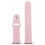 Silikonowy pasek z silikonowym etui do Apple Watch 41mm / 40mm - jasnoróżowy